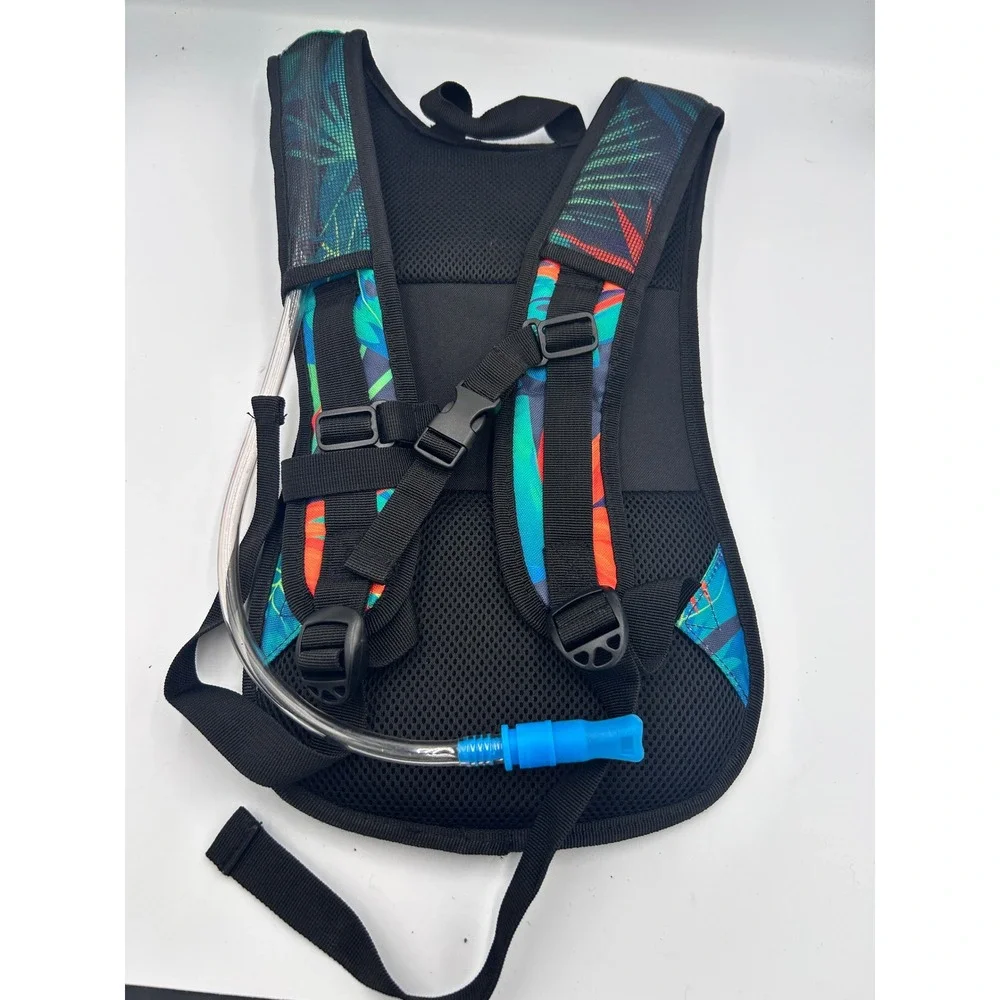 Vibe Festival Gear Hydration Pack Tropical Floral Bird of Paradise Backpack